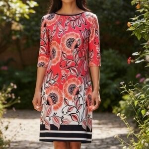 ELIZA J | (STYLE#EJ6M1087) VIBRANT FLORAL SHEATH DRESS